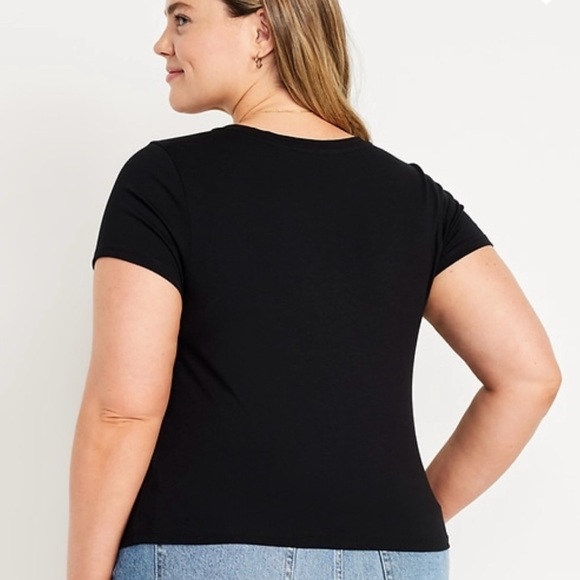 Old Navy - Short Sleeve Bestee Vee Neck - Black Jack - XXL Tall - Picture 2 of 7
